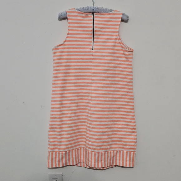 Old Navy Size M Cotton Polyester Orange White Striped Womens Tank Dress with - Picture 16 of 16